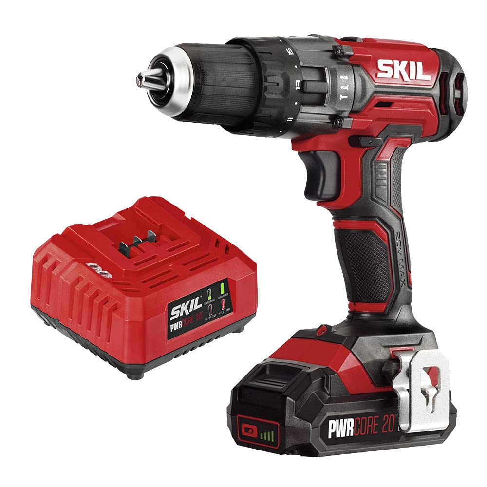 Foto 2 pulgar | Perforador Percutor Skil Hd527802 20v 2.0ah Pwrcore 20 Litio - Venta Internacional.