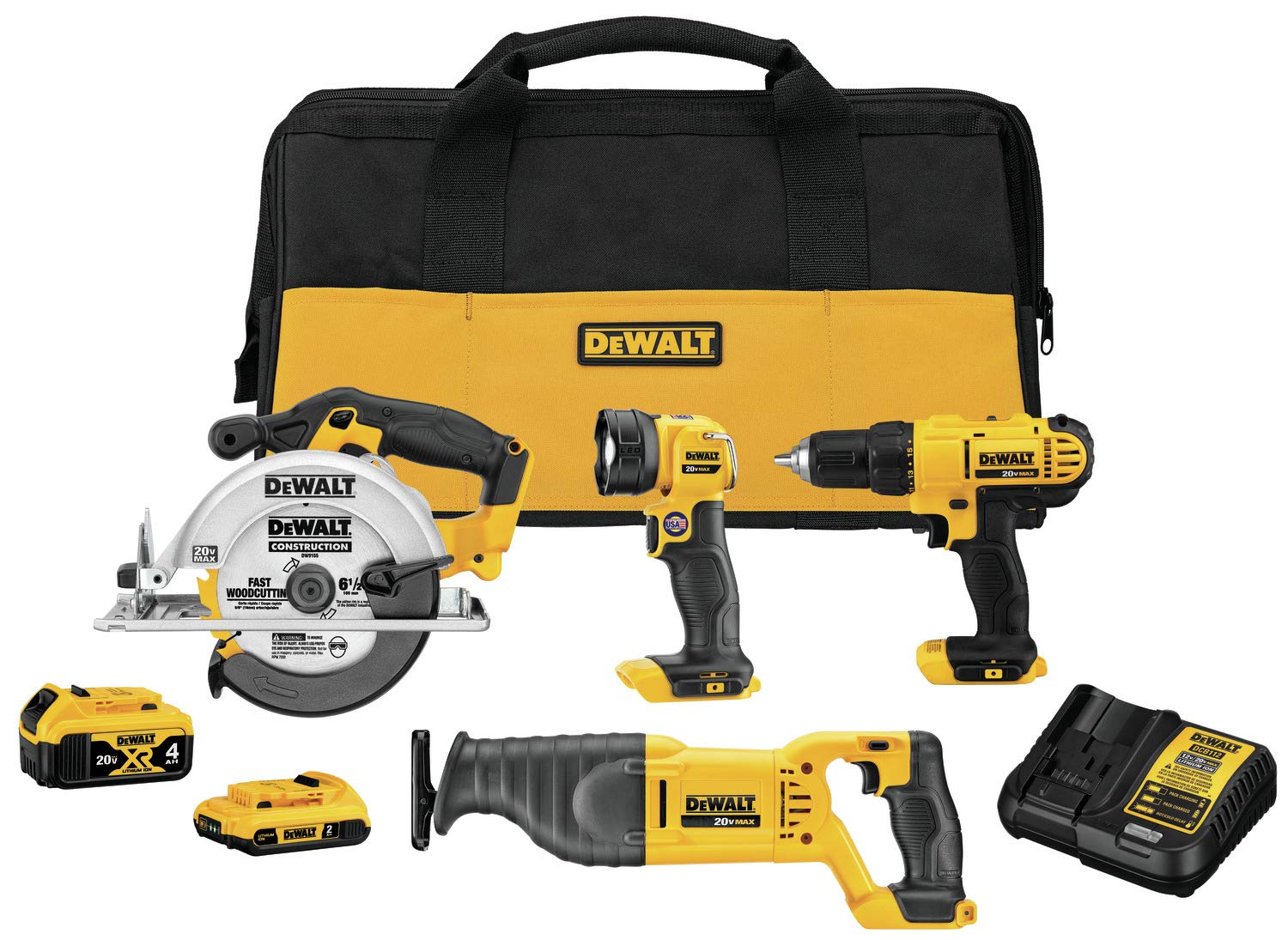 Foto 2 pulgar | Kit Combinado De Herramientas Eléctricas Dewalt 20v Max Para 4 Herramientas Con Batería/cargador - Venta Internacional.