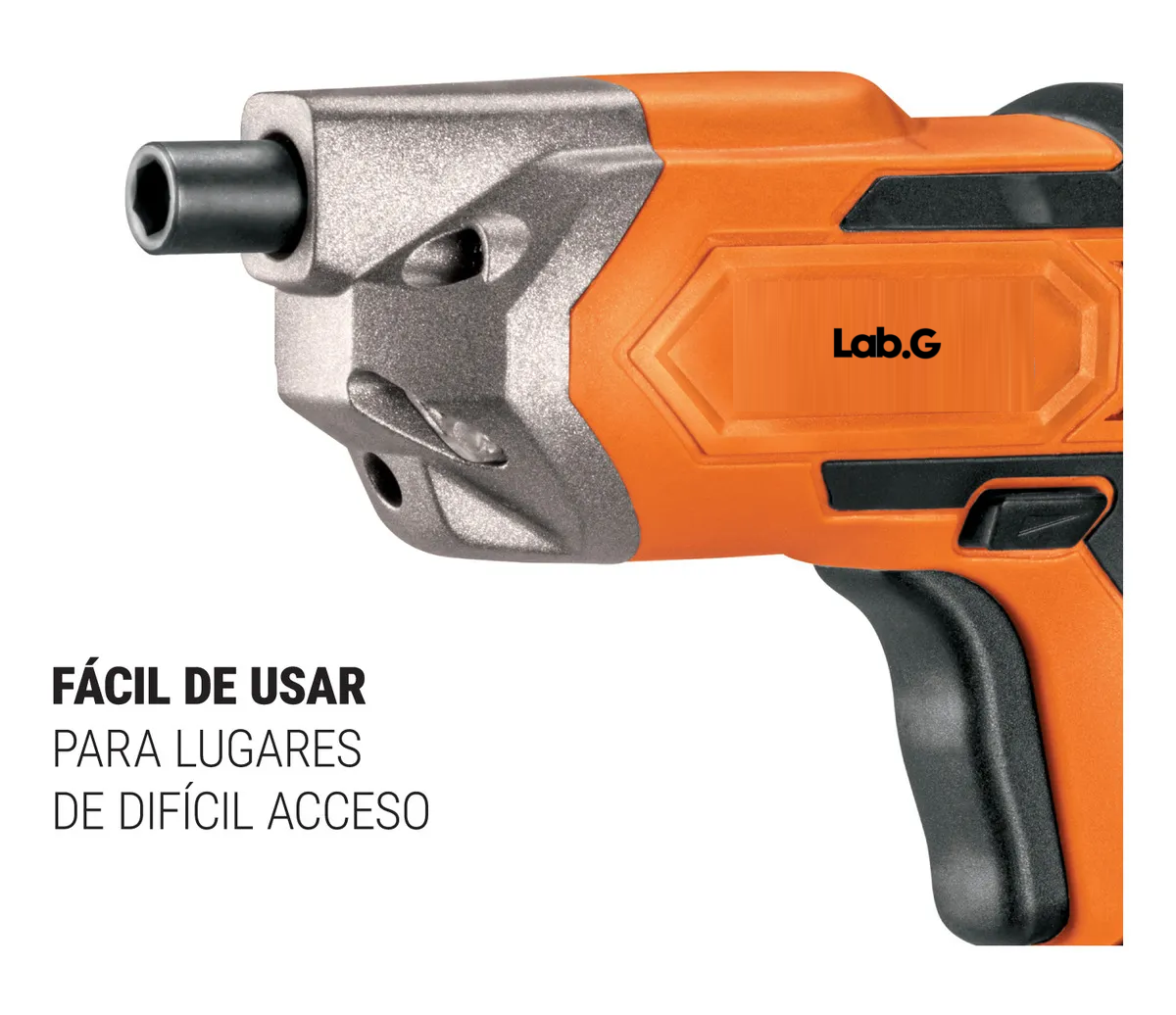 Foto 3 | Destornillador Inalámbrico Lab.g 3.6 V Naranja Negro