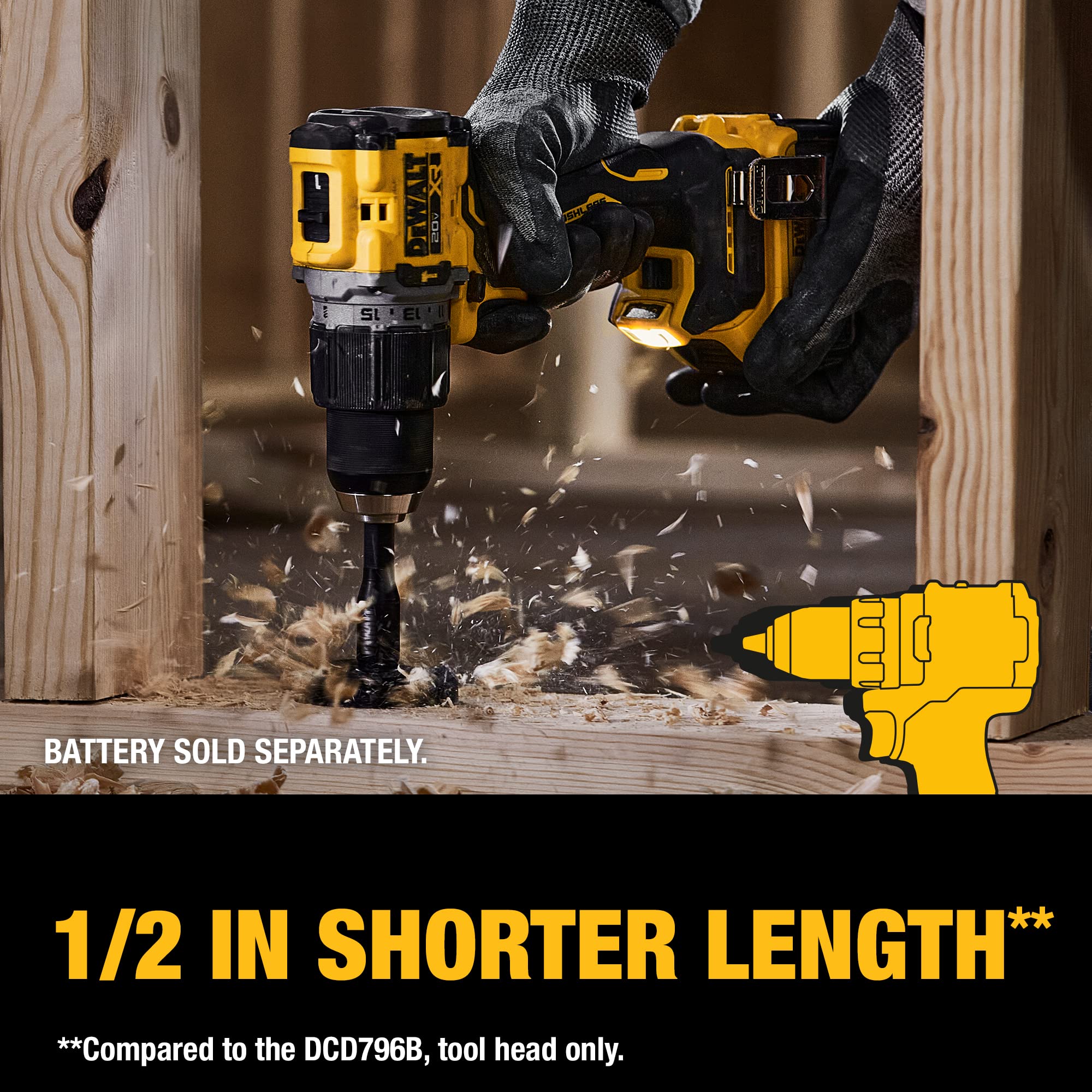 Foto 7 pulgar | Reacondicionado Taladro Percutor Dewalt Dcd805br 20v Max Xr 1 3 Kg - Venta Internacional.