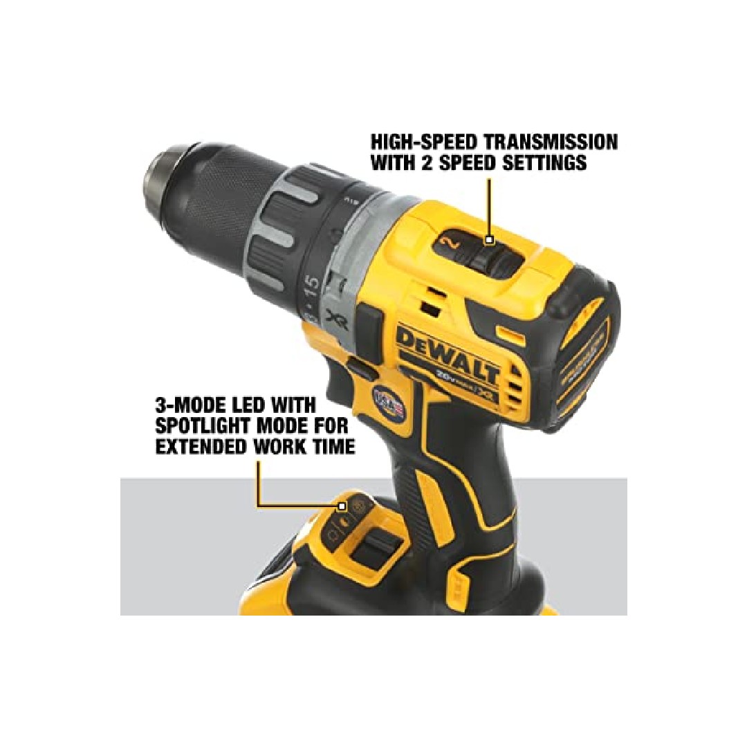 Foto 4 pulgar | Dewalt Herramienta Taladro/ Atornillador de 20v Max 1/2 Dcd791