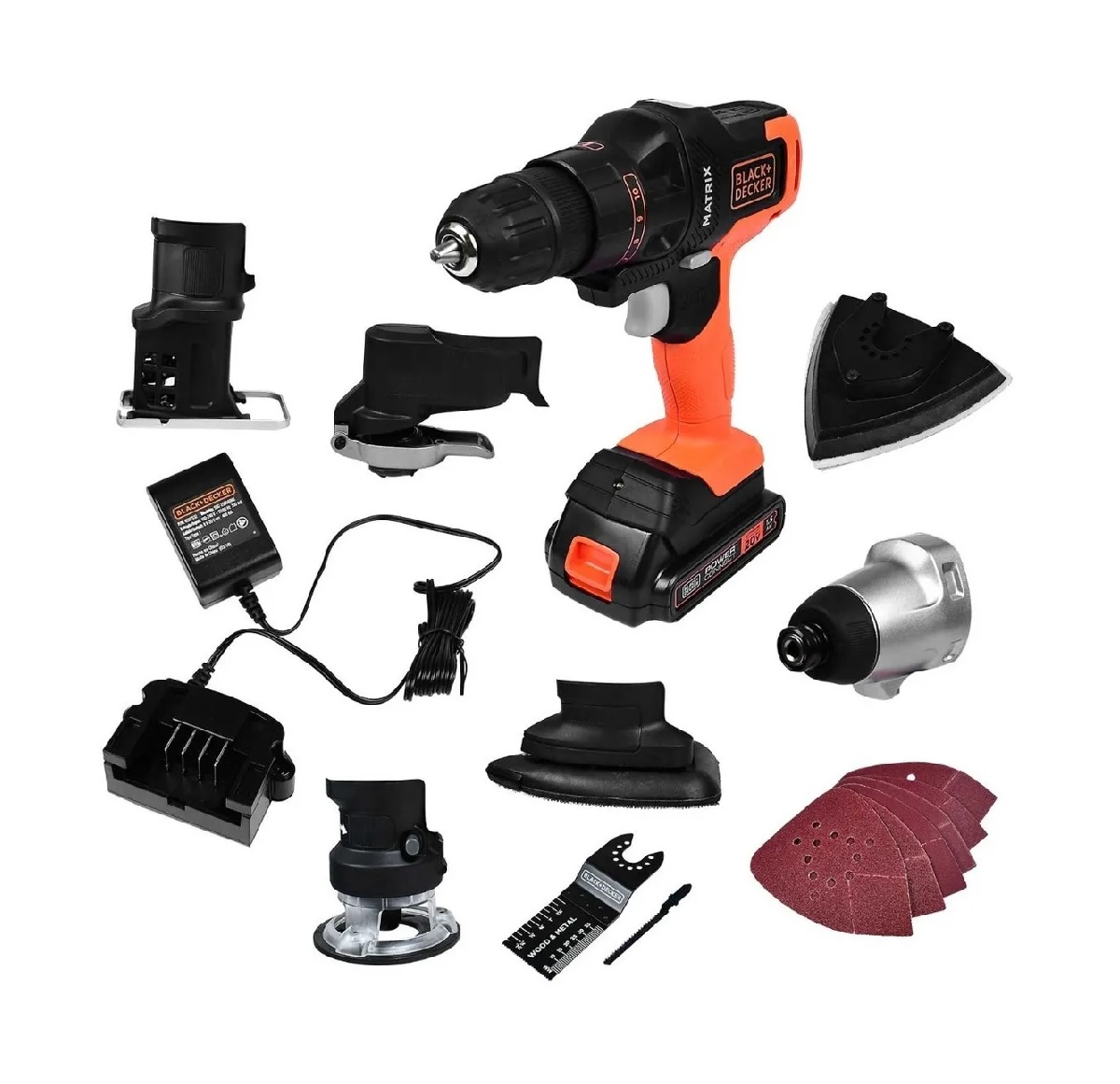 Foto 2 pulgar | Black+decker Juego De Herramientas Matrix Mtx20k6a-b3