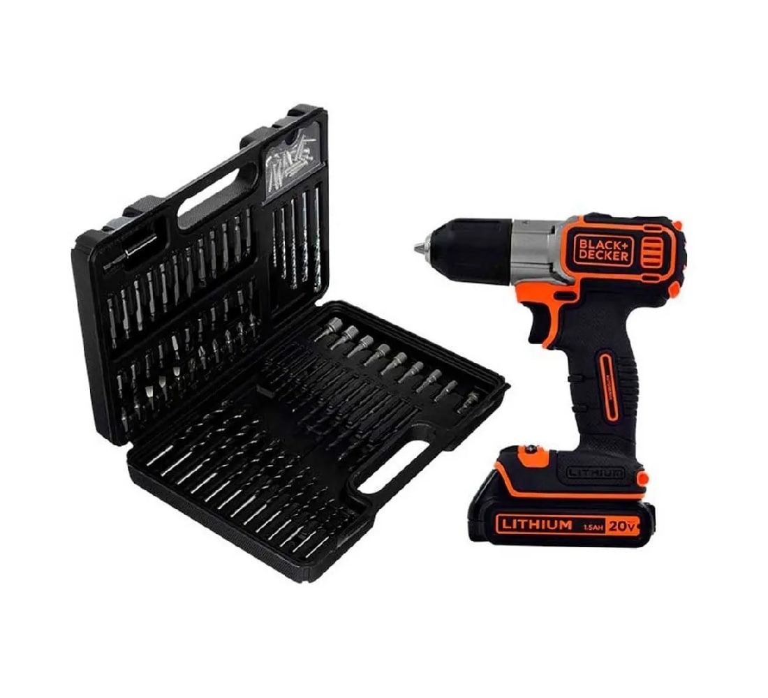 Taladro Inalambrico B&d Bdcde120c + Brocas Y Puntas $5,773