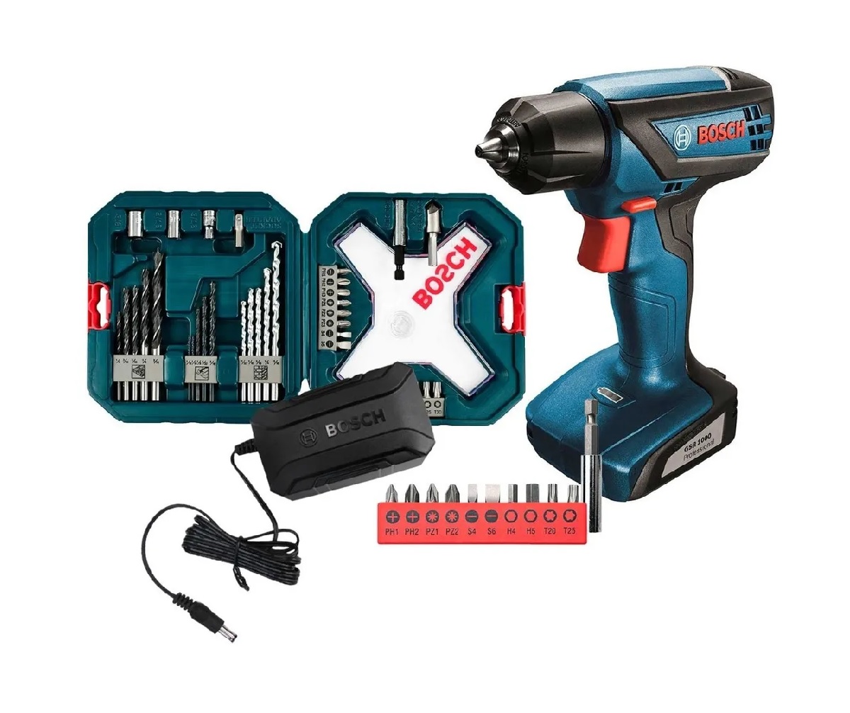 Atornillador Bosch Gsr 1000 Smart + Puntas Y Brocas