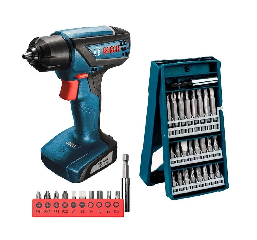 Atornillador Bosch Gsr 1000 Smart + Set 25 Puntas X-line