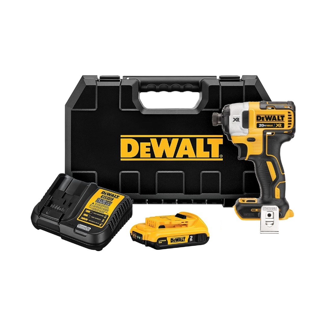 Kit Atornillador De Impacto Inalámbrico 20v Dewalt Dcf887d2 $9,235