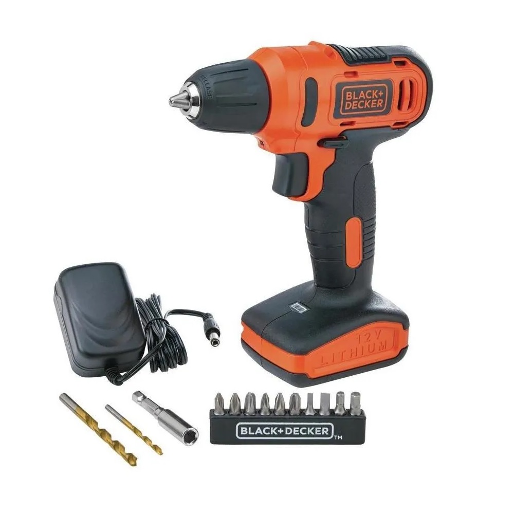 Foto 2 pulgar | Taladro Atornillador Black & Decker LD12SP color Naranja 12 V + 13 Accesorios