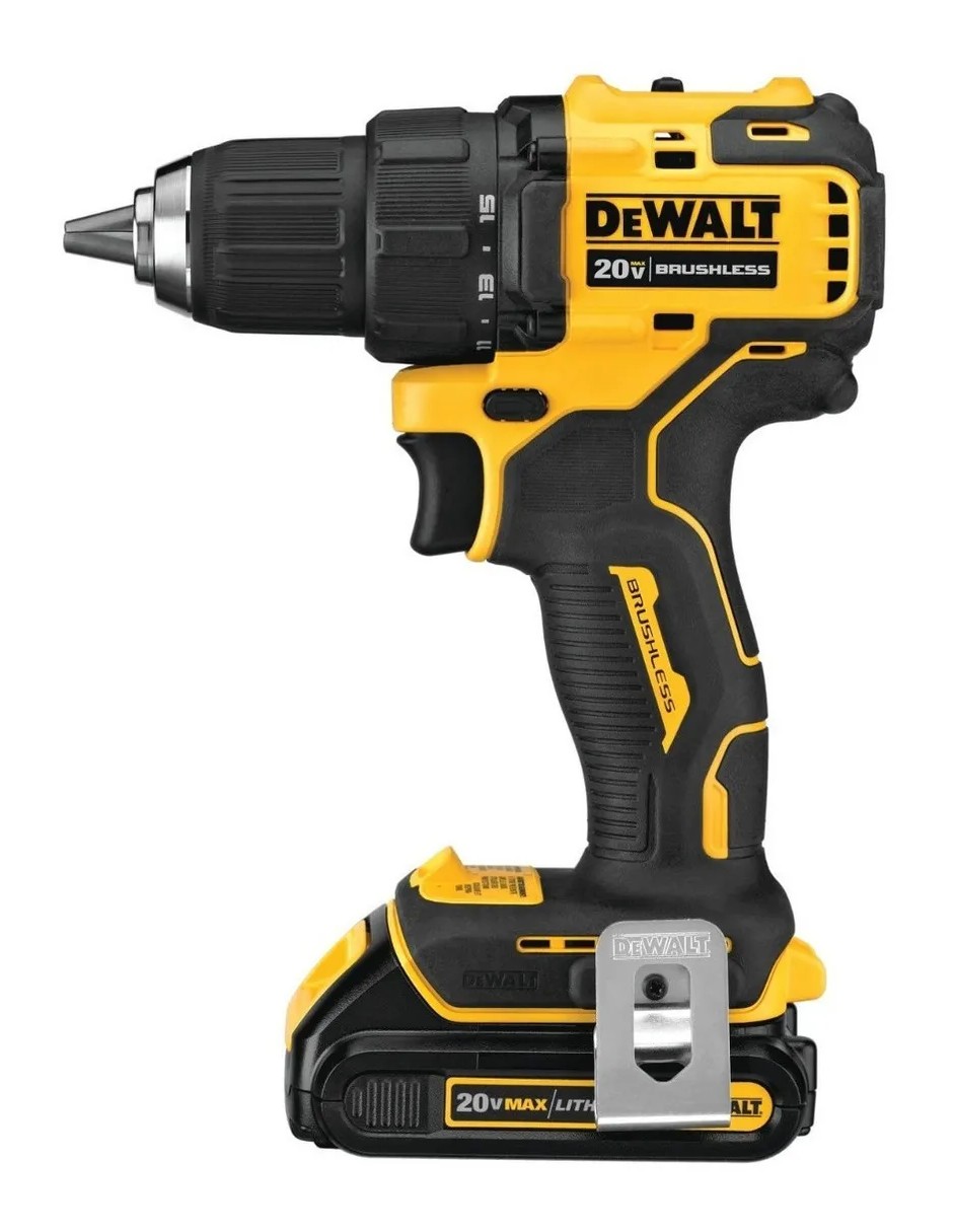 Foto 3 pulgar | Taladro/Atornillador DeWalt DCD708C2 color Amarillo de 1.2 Pulg + Accesorios con Bolso