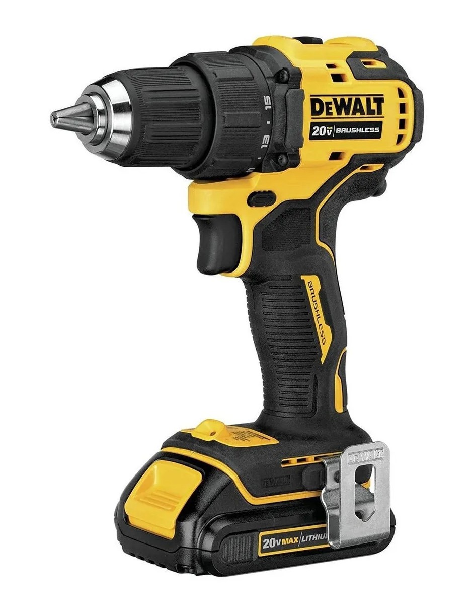 Foto 4 pulgar | Taladro/Atornillador DeWalt DCD708C2 color Amarillo de 1.2 Pulg + Accesorios con Bolso