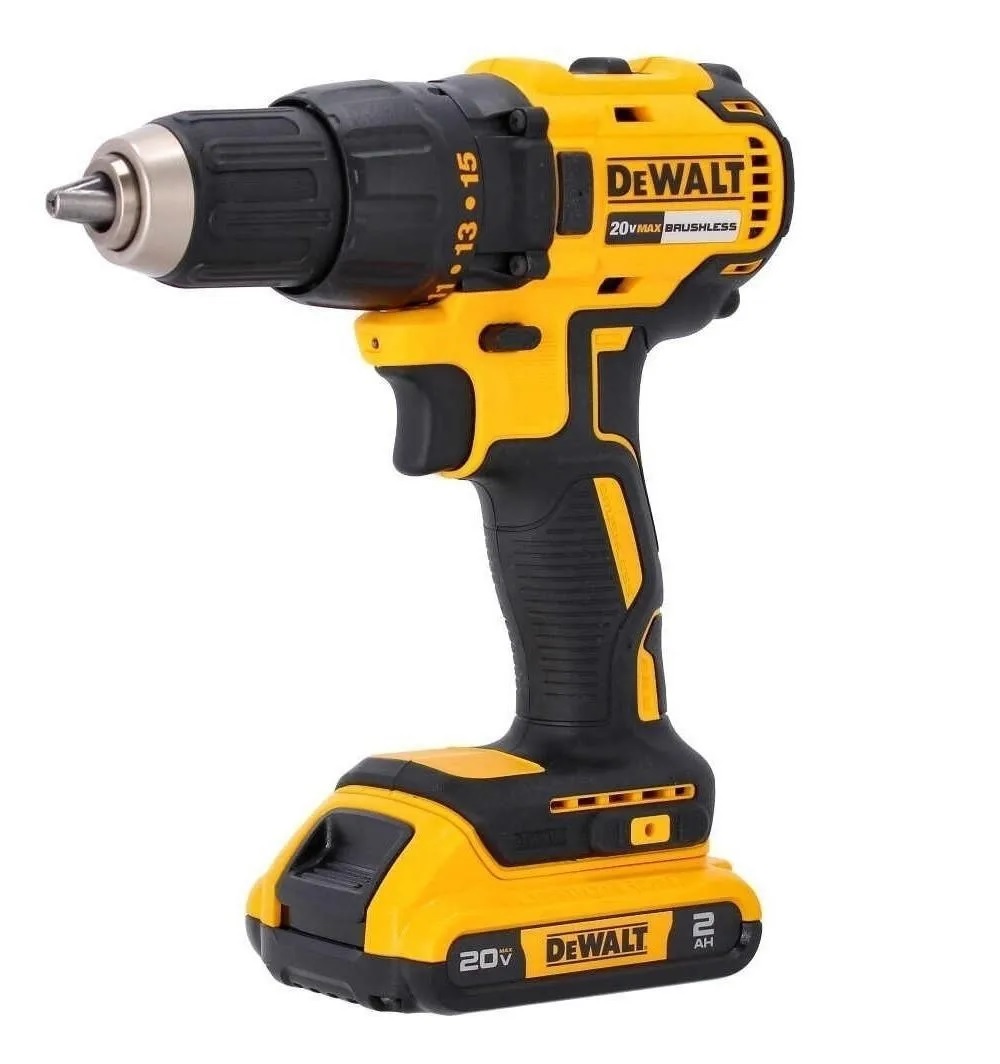 Taladro Inalámbrico Atornillador Dewalt DCD7771D2 color Amarillo de 13 MM 20 V Incluye Estuche