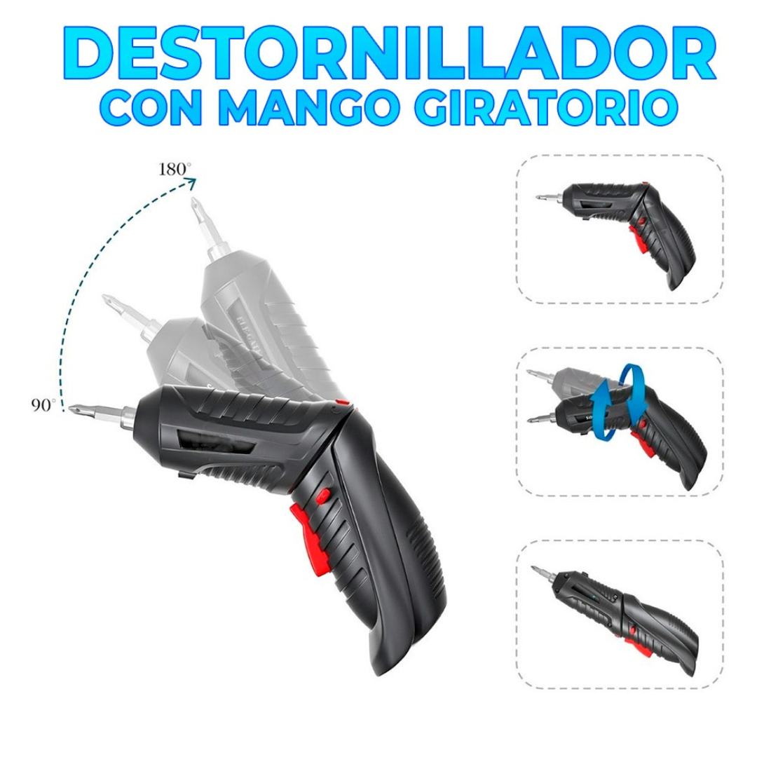 Foto 4 pulgar | Destornillador Eléctrico Taladro 23 En 1 JustClick MX