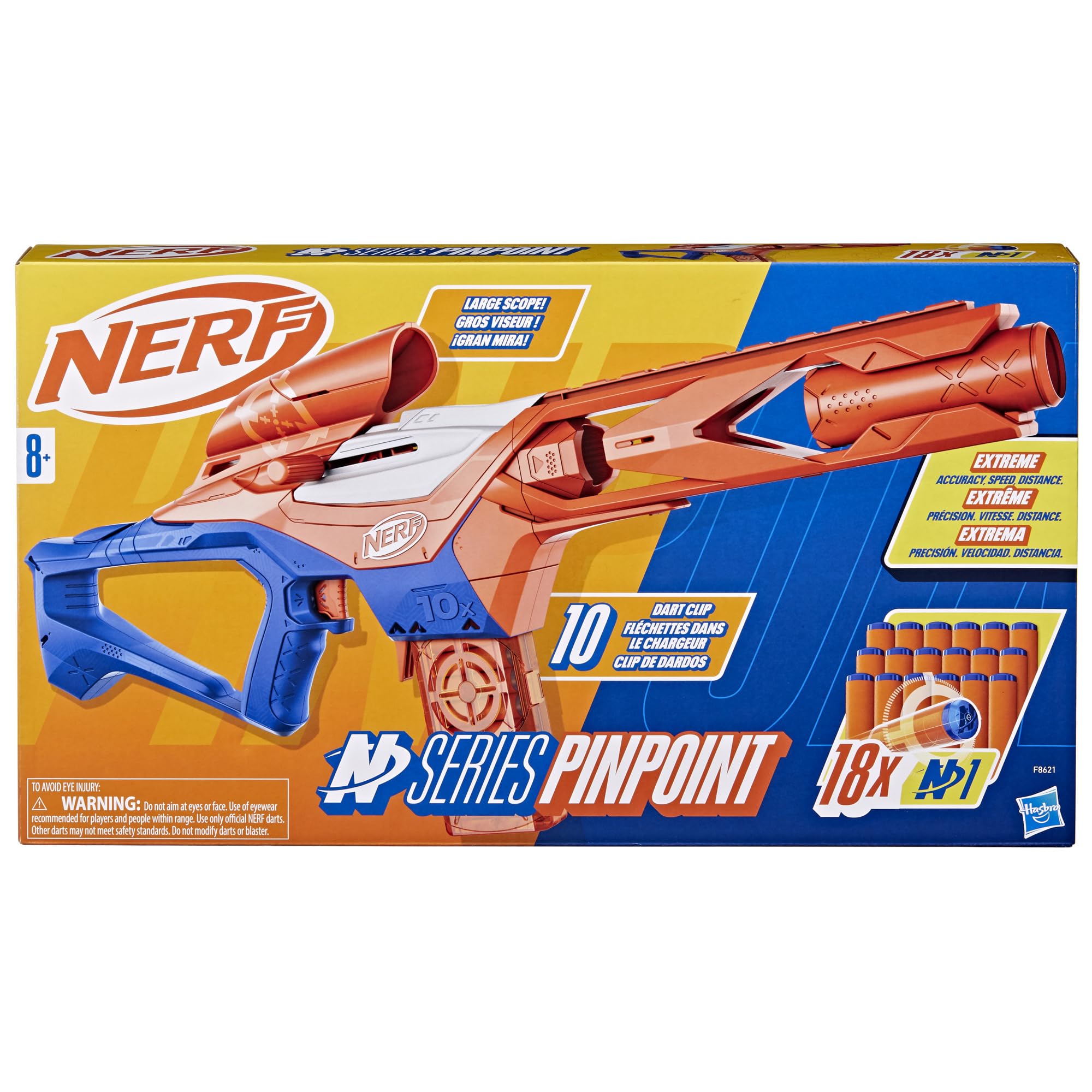 Foto 3 pulgar | Dart Blaster Nerf N Series Pinpoint Con 18 Dardos Para Niños - Venta Internacional.