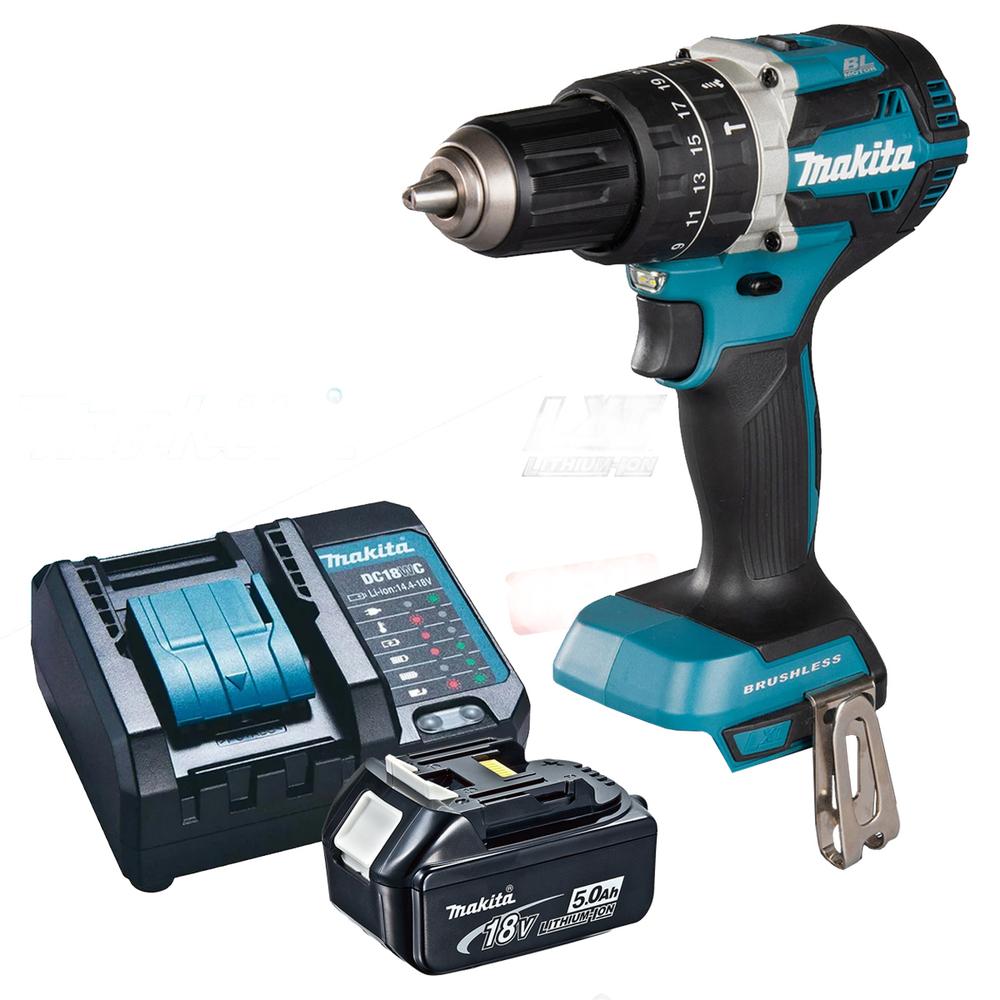 Rotomartillo Atornillador Makita 18v. Bl 1bat. 5 Ah