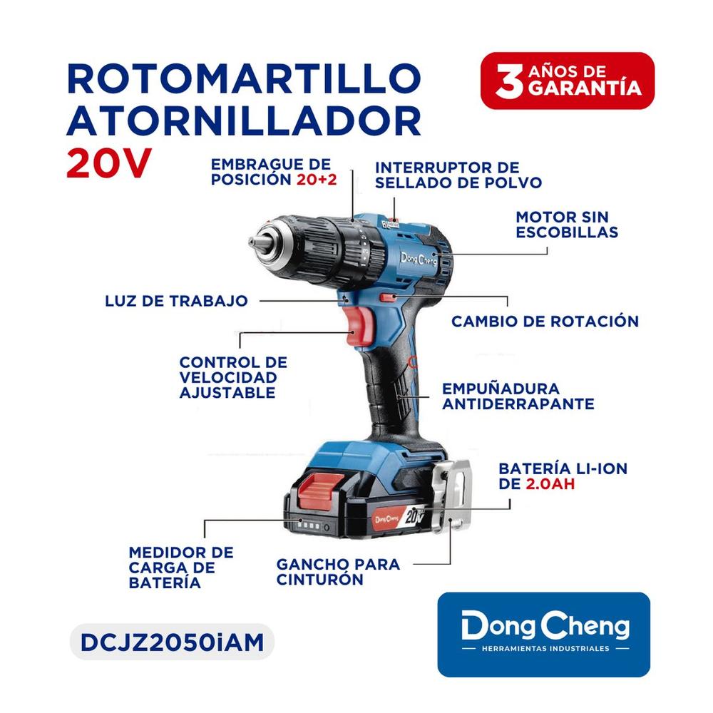 Foto 5 | Rotomartillo Atornillador A Batería Dc + Set 200 Pzas Bosch