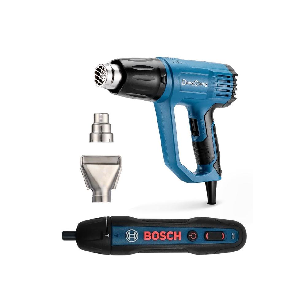 Atornillador Inalámbrico Bosch Go2 1/4 + Pistola De Calor Dc