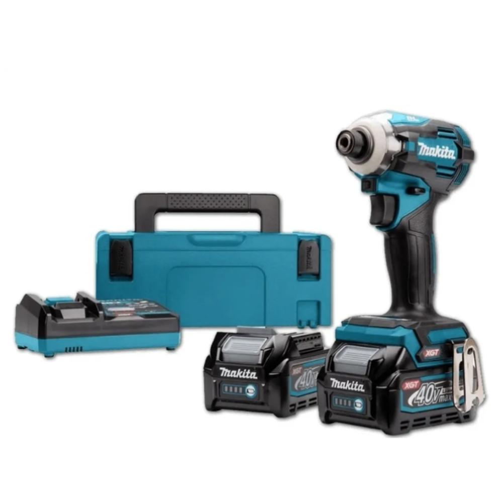 Atornillador Impacto Inalámbrico 40v Xgt Makita TD001GM201 Alta Potencia 220 Nm