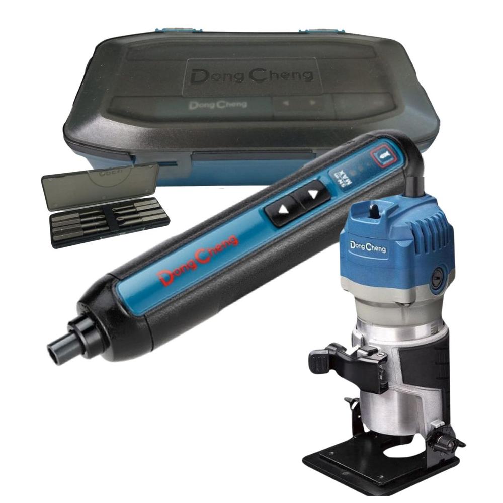 Atornillador Inalámbrico 4v + Router 550w Dongcheng + Acc.