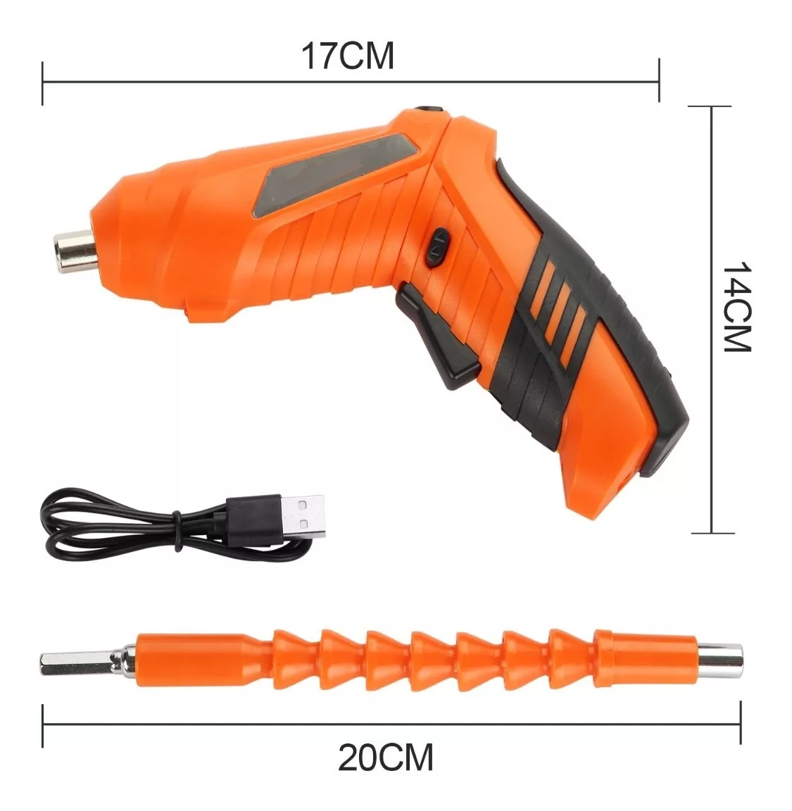 Foto 5 pulgar | Kit Atornillador Inalámbrico De 3.6v, Belug De 46 Piezas Naranja Con Negro