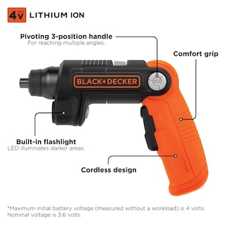 Foto 2 | Destornillador Inalámbrico Black+decker 4v Max* Bdcsfl20c Con Led - Venta Internacional.