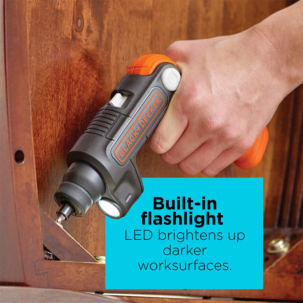 Foto 6 pulgar | Destornillador Inalámbrico Black+decker 4v Max* Bdcsfl20c Con Led - Venta Internacional.