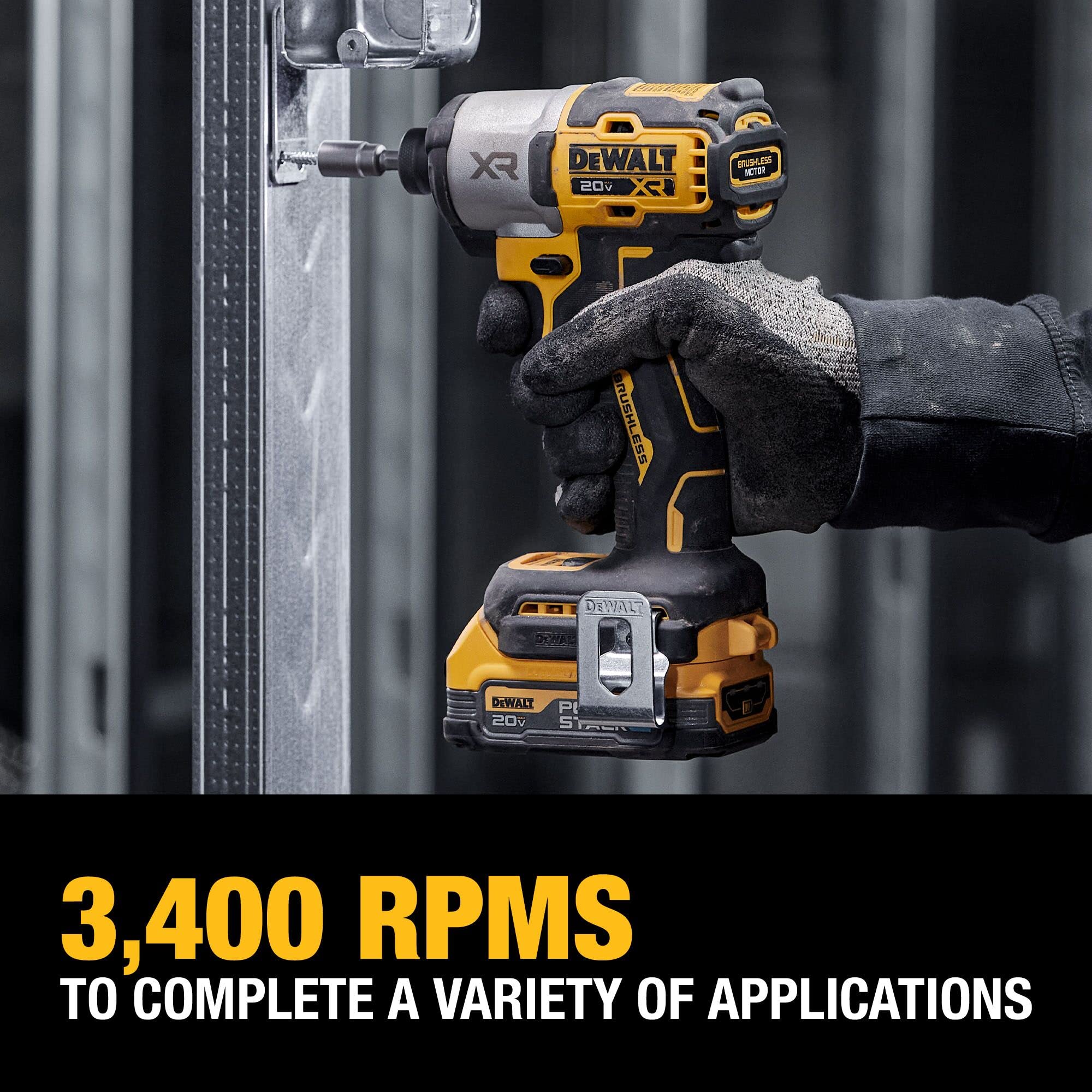 Foto 8 pulgar | Destornillador De Impacto Dewalt 20v Max Inalámbrico De 3 Velocidades Con Batería - Venta Internacional.