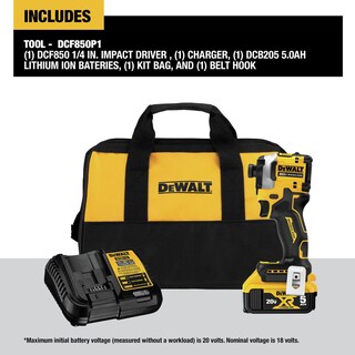 Foto 2 | Destornillador De Impacto Dewalt Atomic 20v Max 1/4'' Con Batería Dcf850p1 - Venta Internacional.