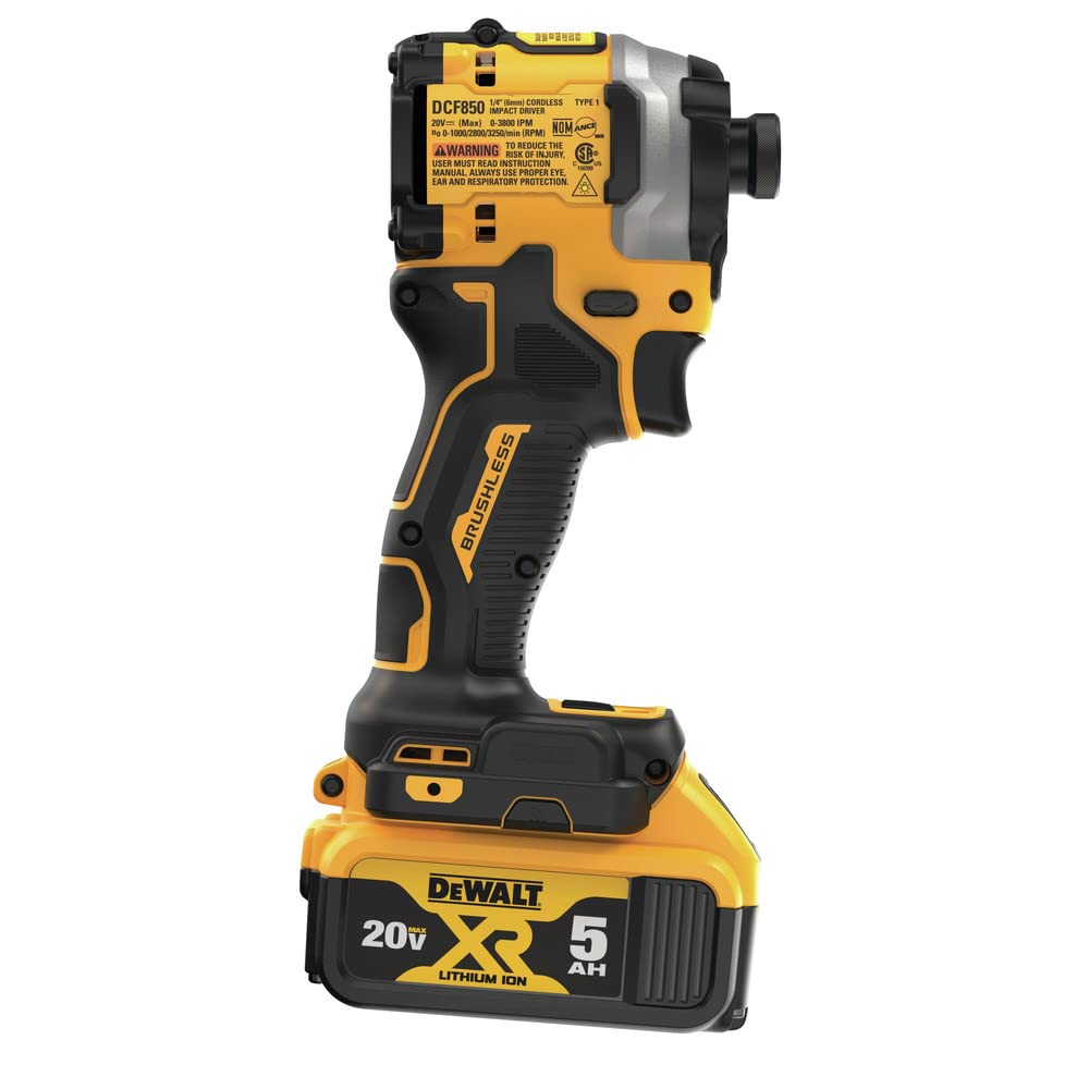 Foto 6 | Destornillador De Impacto Dewalt Atomic 20v Max 1/4'' Con Batería Dcf850p1 - Venta Internacional.