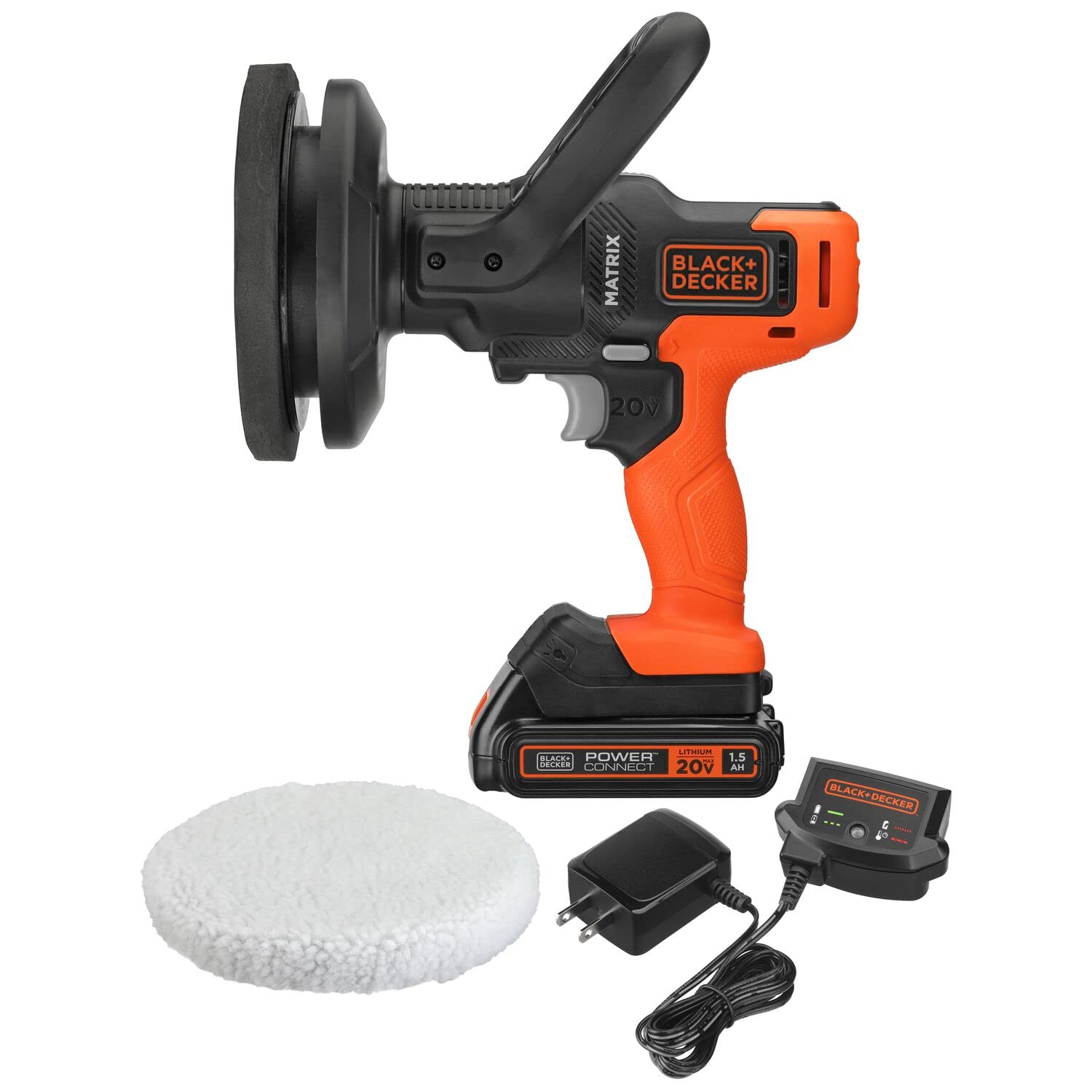 Kit De Amortiguadores Black+decker Matrix De 20 V Como Máximo Para Coches Y Suelos  Color Naranja - Venta Internacional $3,679