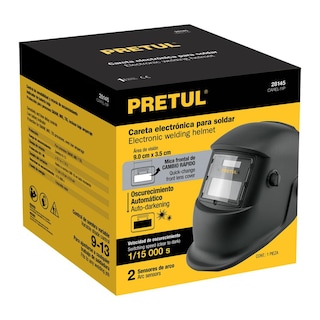 Foto 3 | Careta Electrónica Pretul Truper CAREL-11P color Negro para Soldar Sombra 11