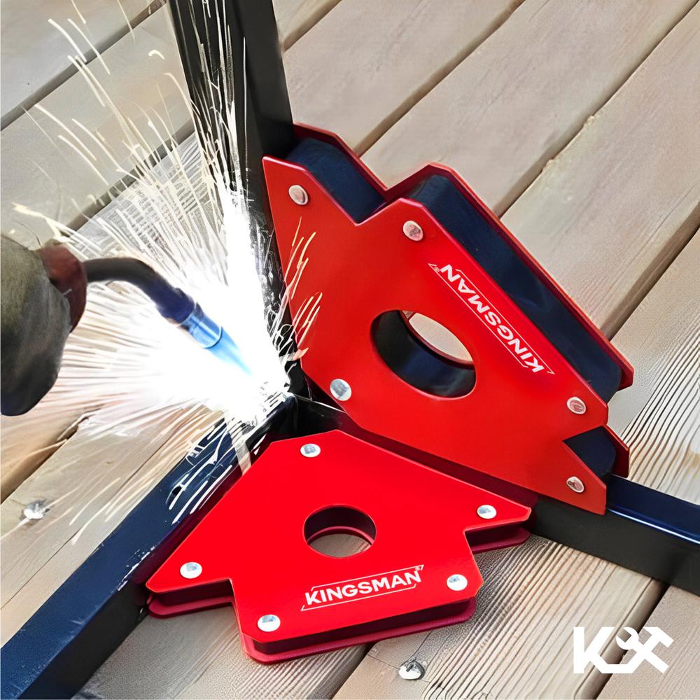 Foto 8 pulgar | Kit de 4 Escuadras Magnéticas Kingsman 4" 50 Lb 22 Kg Juego para Soldar
