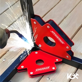 Foto 7 | Kit de 4 Escuadras Magnéticas Kingsman 4" 50 Lb 22 Kg Juego para Soldar