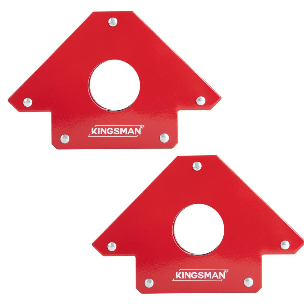 Kit de 2 Escuadras Magnéticas 5" 50 Lb 34 Kg Juego para Soldar