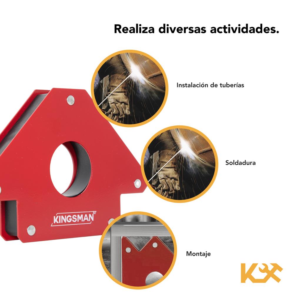 Foto 5 pulgar | Kit de 2 Escuadras Magnéticas 5" 50 Lb 34 Kg Juego para Soldar