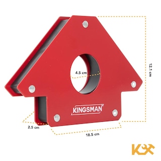 Foto 5 | Kit de 2 Escuadras Magnéticas 5" 50 Lb 34 Kg Juego para Soldar