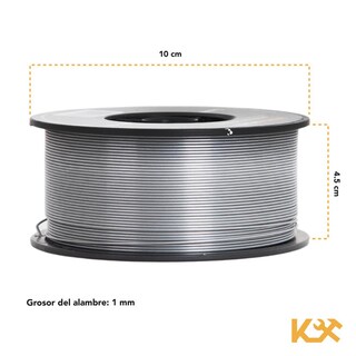 Foto 5 | Rollo de Soldadura Microalambre Kingsman 1 kg 1 mm Sin Gas