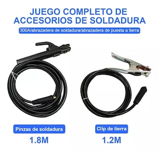 Foto 2 | Cables Soldadora Tierra Y Porta Electrodo 1.2/1.8 Metro Eo Safe Imports Esi-13157 Negro