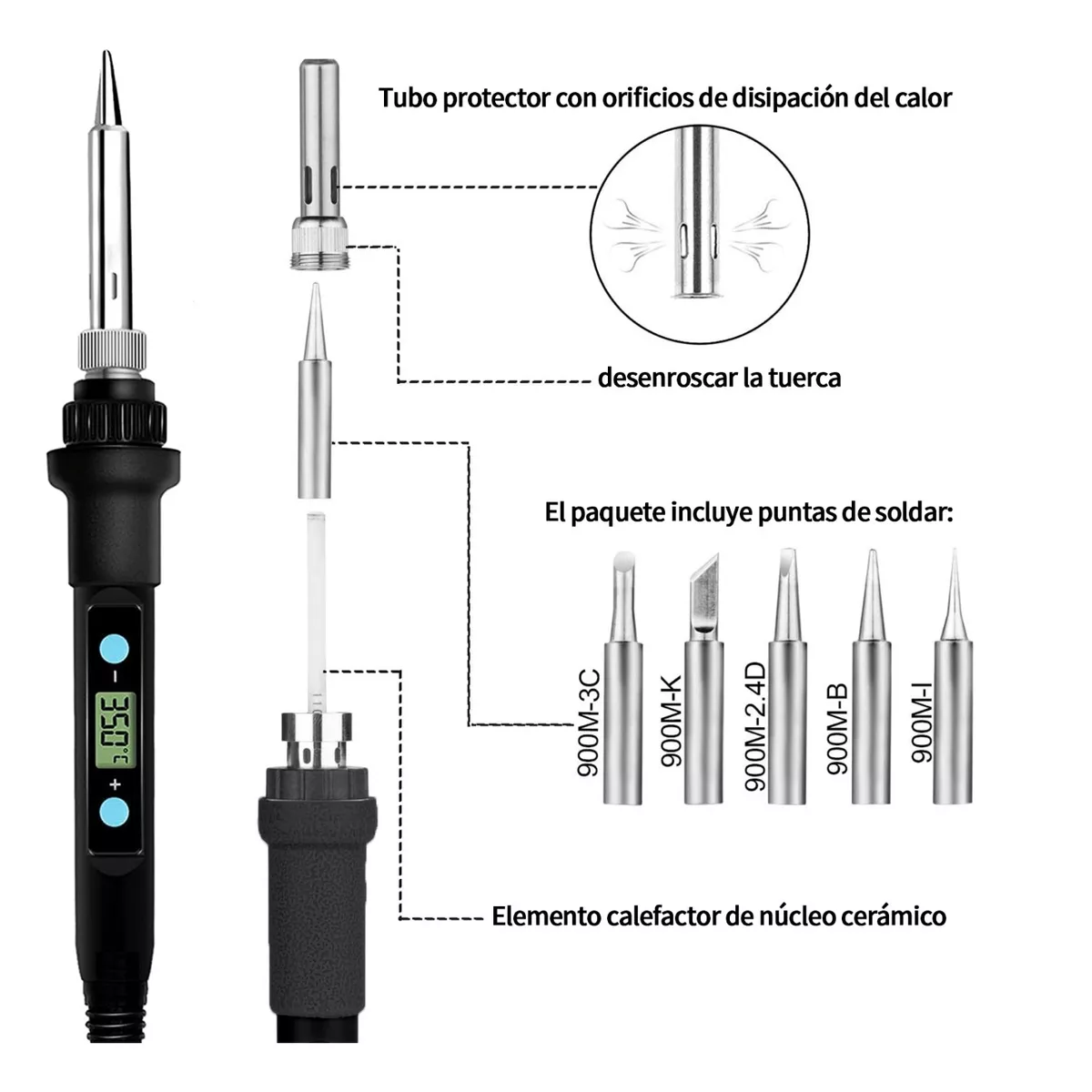 Foto 4 pulgar | Kit de Soldadora Eo Safe Imports Esi-13316 con Accesorios