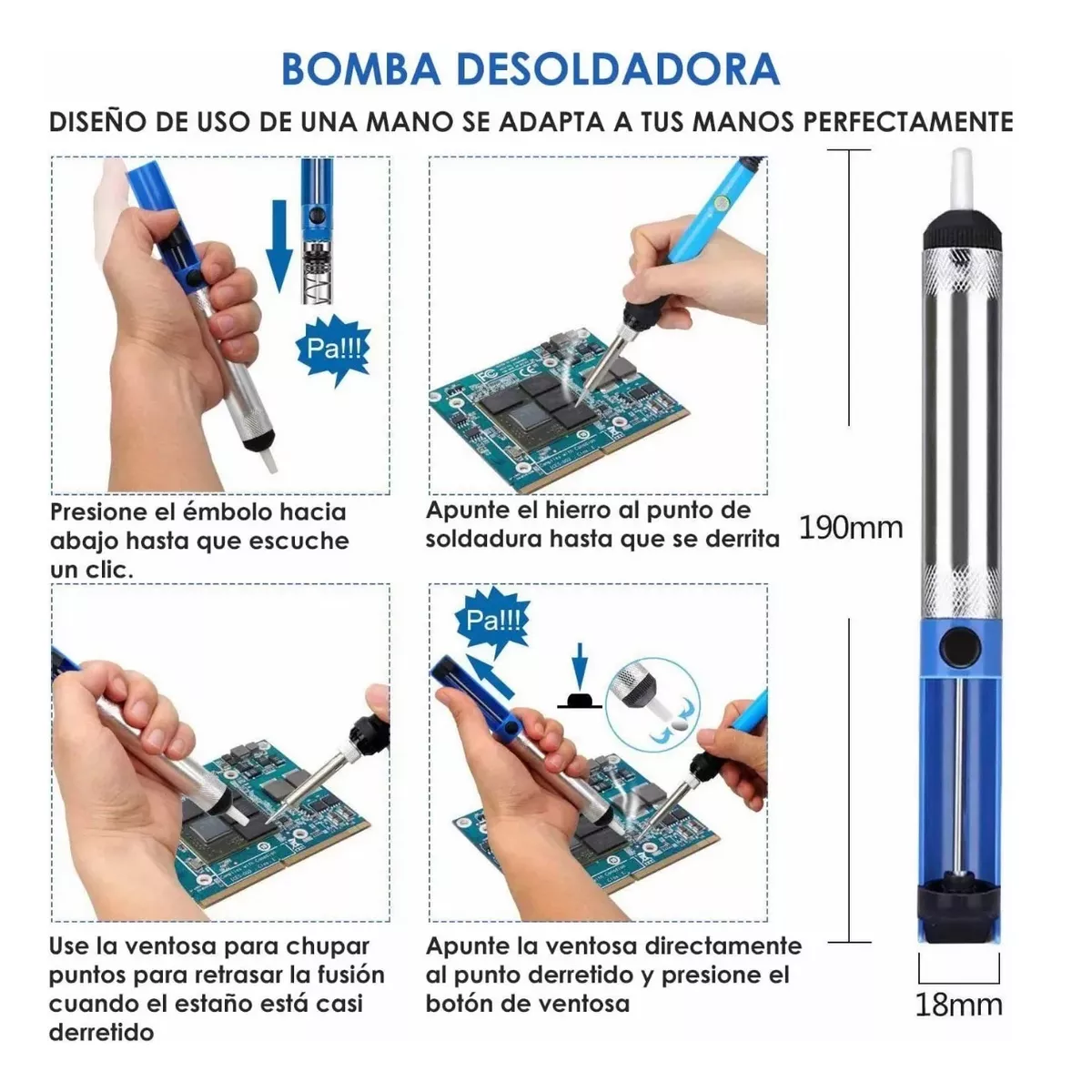 Foto 4 pulgar | Soldador Eléctrico Con Multímetro Digital Y Herramientas Eo Safe Imports Esi-15015 Multicolor