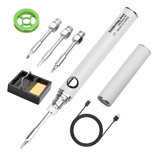 Foto 1 | Soldador Inalámbrico Portátil Recargable Usb Con 3 Puntas Blanco