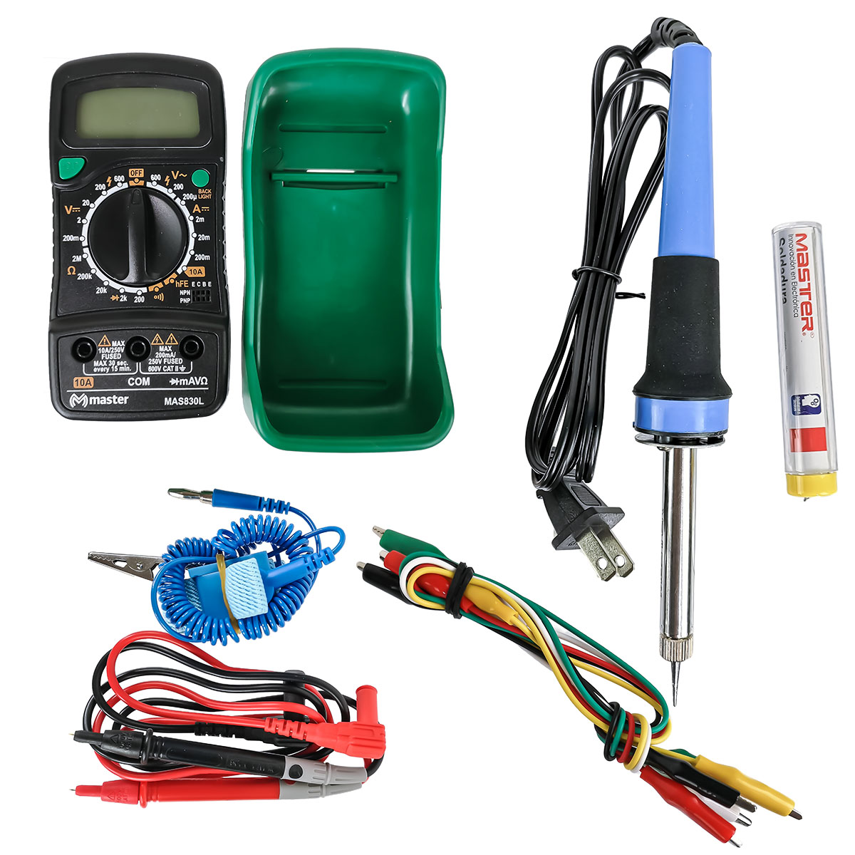 Foto 1 | Kit De Soldadura  Profesional De Cautín Y Multímetro Digital Mp-kitsoldar