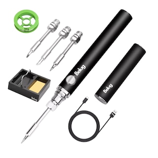 Foto 1 | Soldador Inalámbrico Portátil Recargable Usb Belug Con 3 Puntas Negro