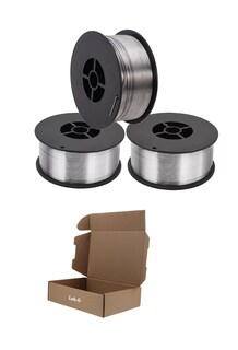 Foto 1 | Kit 3 Rollos Microalambre Soldar 1 Kg 1.00mm Fluxcore Sin Gas Plata