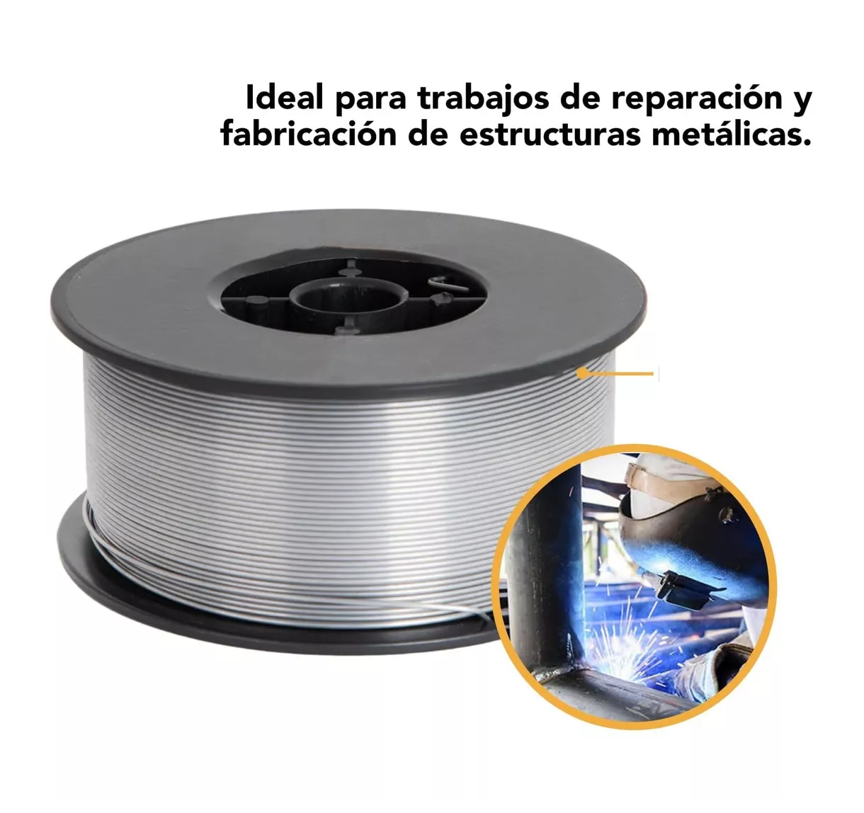 Foto 3 pulgar | Kit 3 Rollos Microalambre Soldar 1 Kg 1.00mm Fluxcore Sin Gas Plata