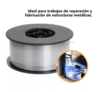 Foto 2 | Kit 3 Rollos Microalambre Soldar 1 Kg 1.00mm Fluxcore Sin Gas Plata