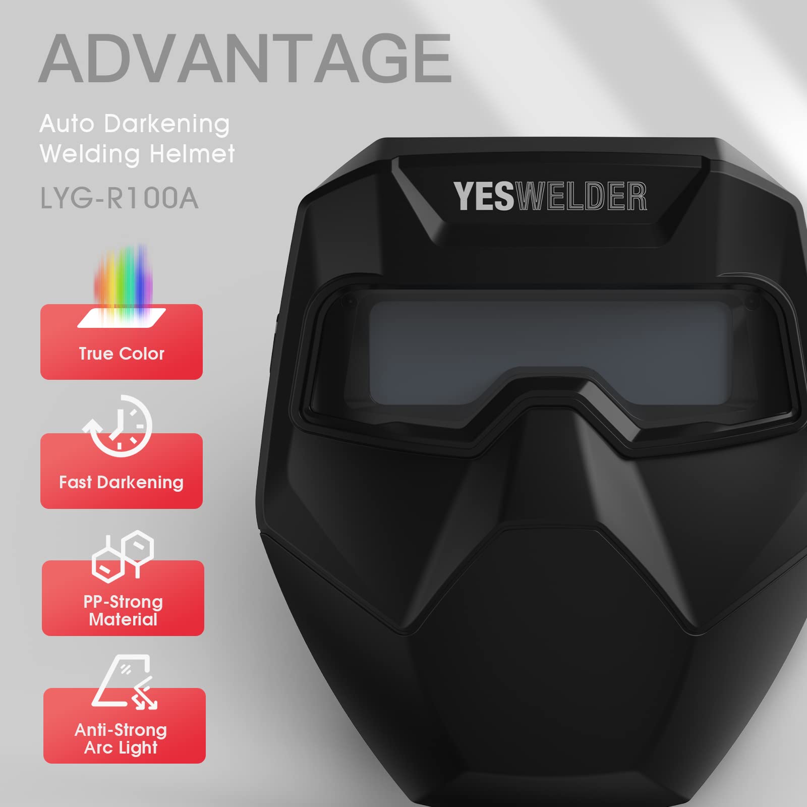 Foto 3 pulgar | Gafas De Soldadura Yeswelder True Color Auto Darkening - Venta Internacional.