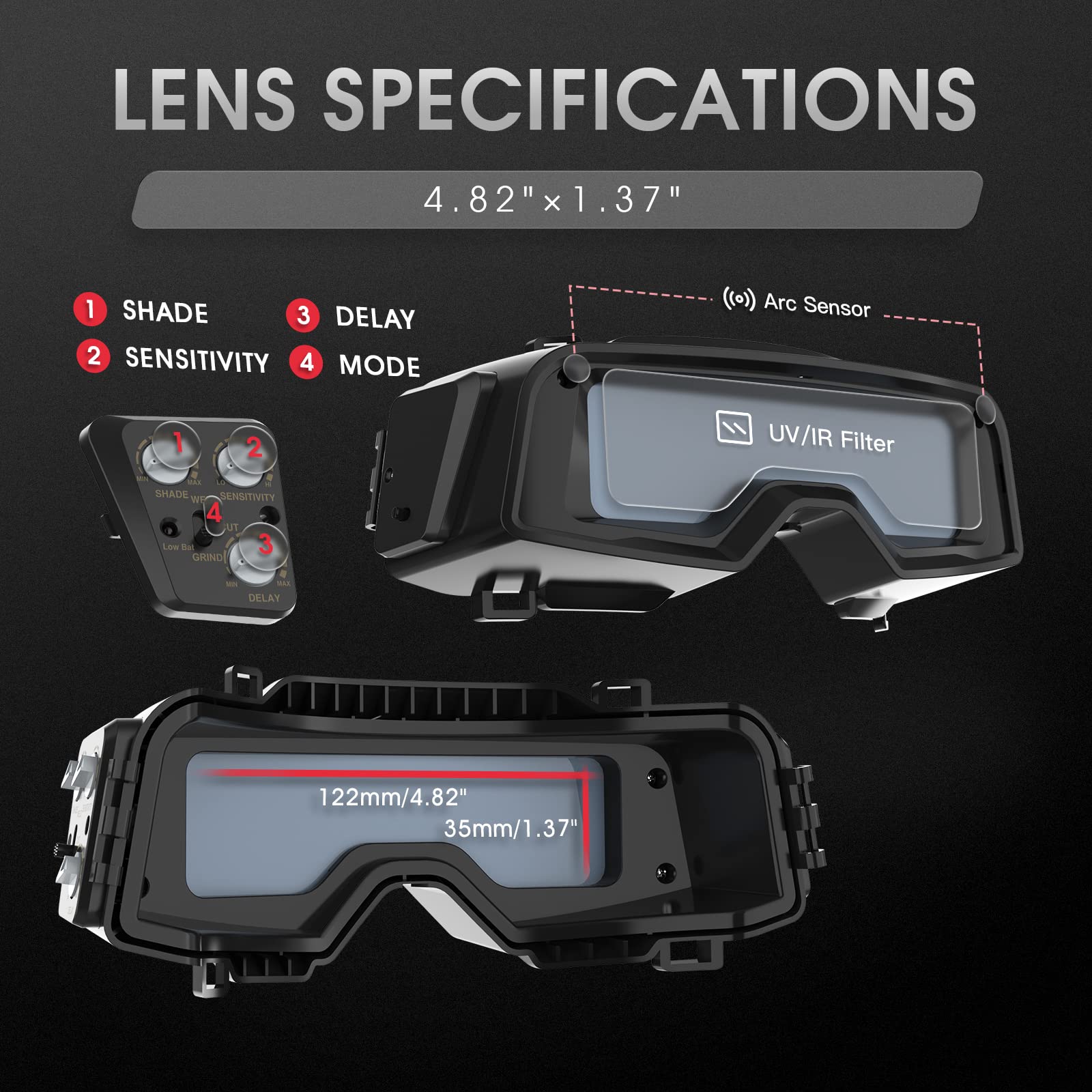 Foto 4 | Gafas De Soldadura Yeswelder True Color Auto Darkening - Venta Internacional.