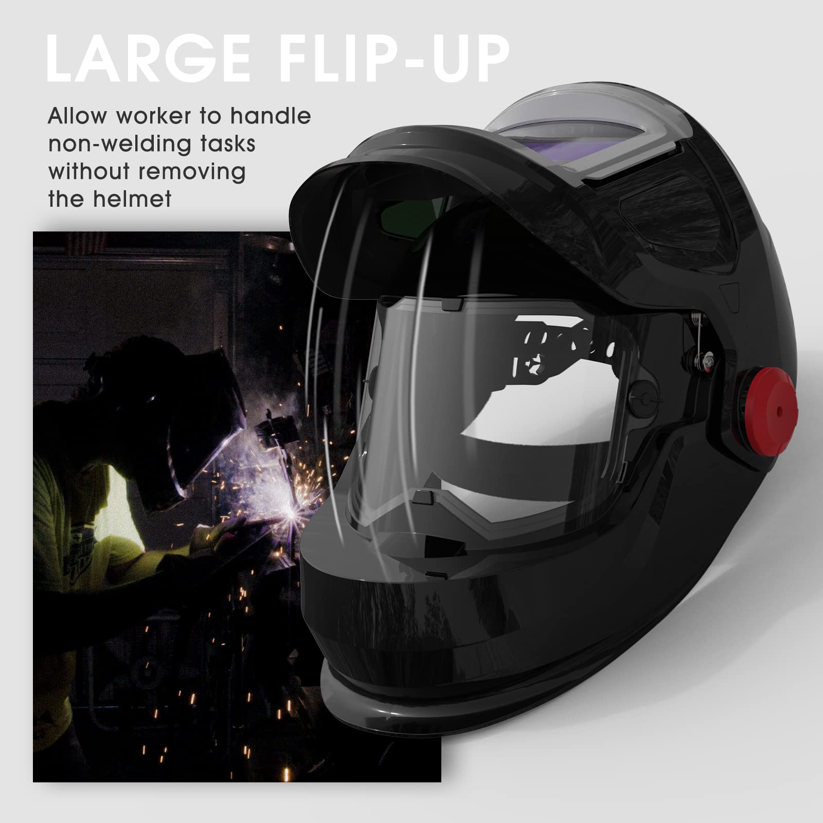Foto 4 pulgar | Casco De Soldadura Yeswelder De Gran Tamaño Con Vista Lateral - Venta Internacional.