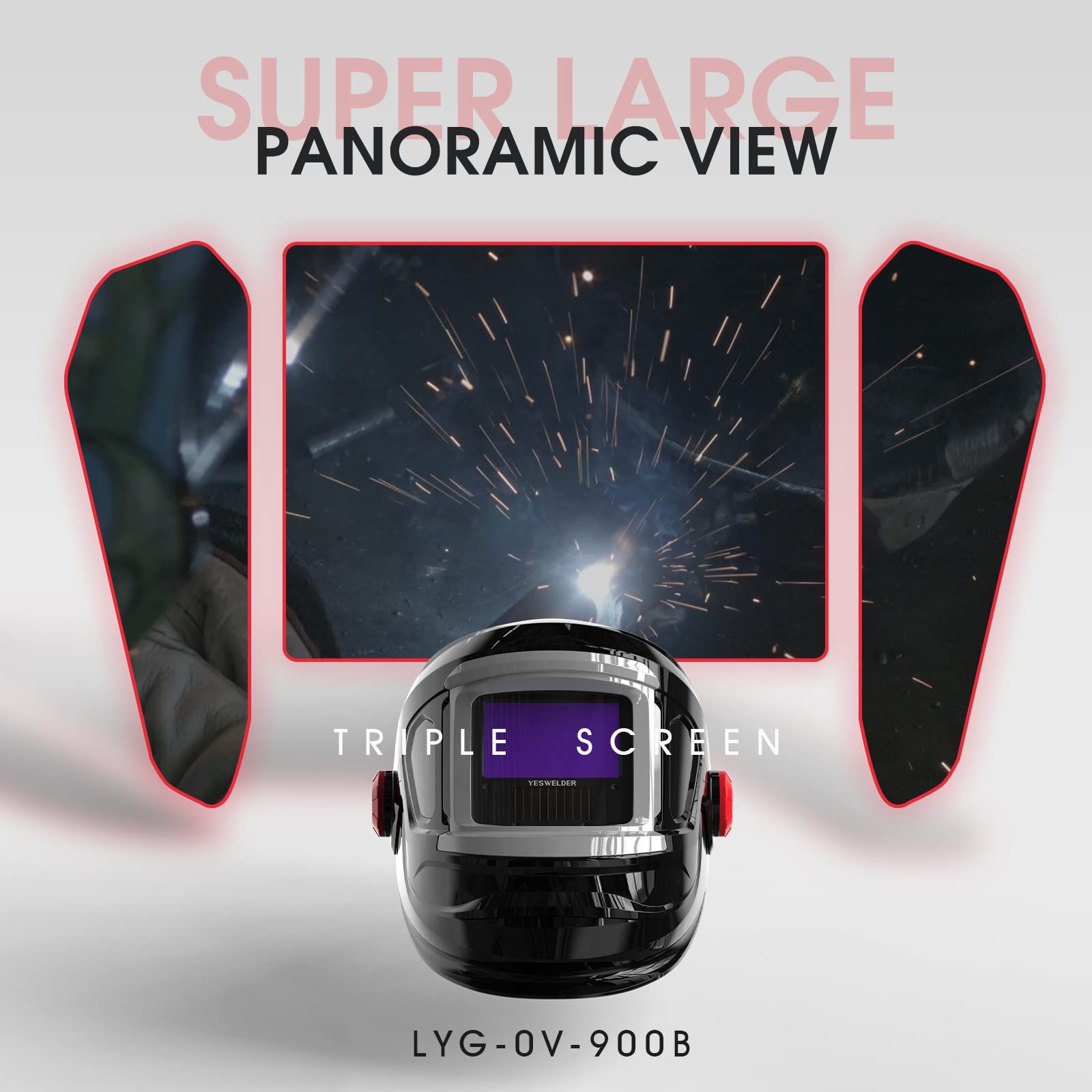 Foto 4 | Casco De Soldadura Yeswelder De Gran Tamaño Con Vista Lateral - Venta Internacional.