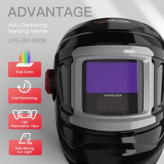 Foto 5 | Casco De Soldadura Yeswelder De Gran Tamaño Con Vista Lateral - Venta Internacional.