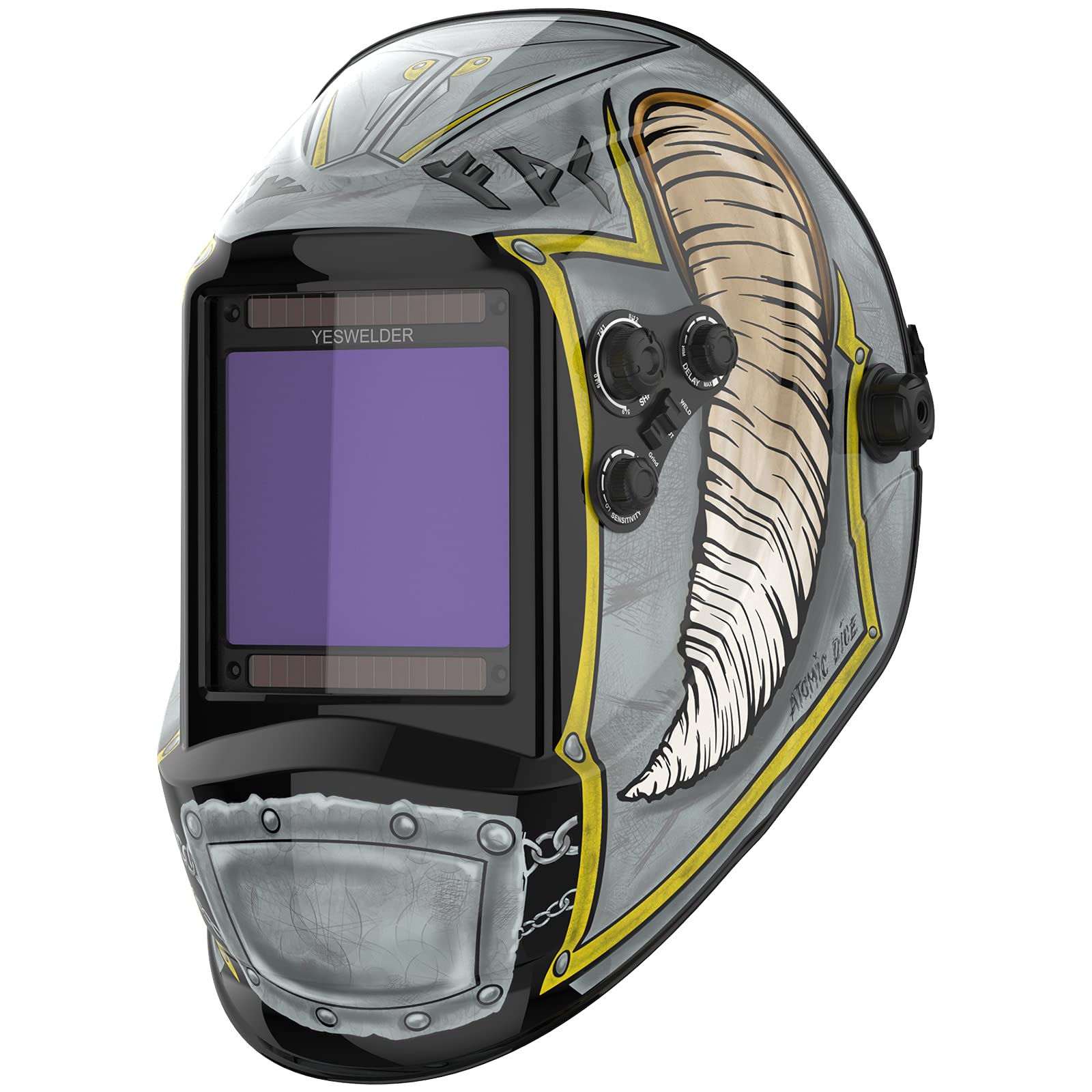 Foto 2 pulgar | Casco De Soldadura Yeswelder Lyg-m800h-vk Con Energía Solar, Oscurecimiento Automático - Venta Internacional.